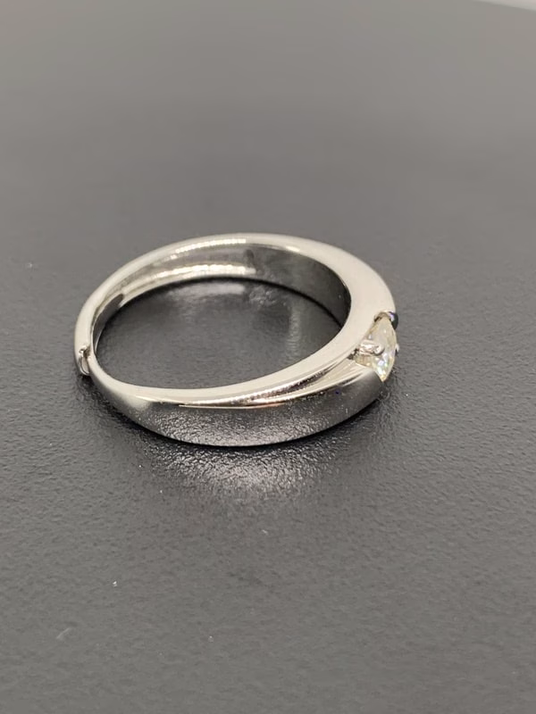 Rhodium plated ring - immagine 5