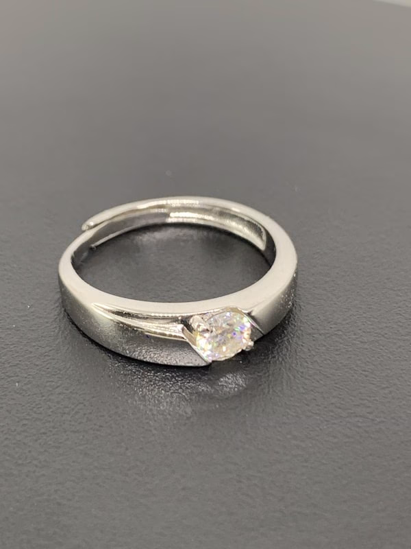Rhodium plated ring - immagine 6