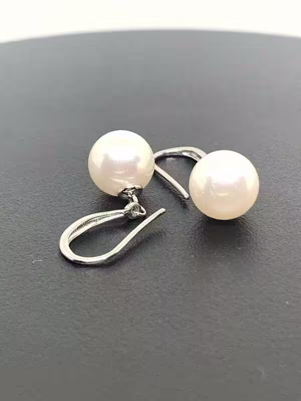 Earrings round pearls - immagine 5